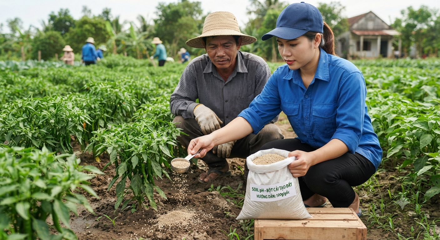 Hướng dẫn sử dụng sản phẩm Soil pH đúng liều lượng ghi trên nhãn